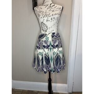 Folia Pleated Aline Skirt Size M